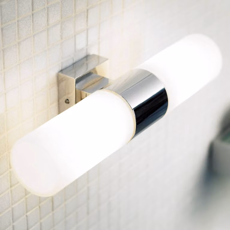 Nordlux Applique da parete TARGET, dimmerabile, Cromo / Argento, Bagno, Metallo, Moderno, Applique