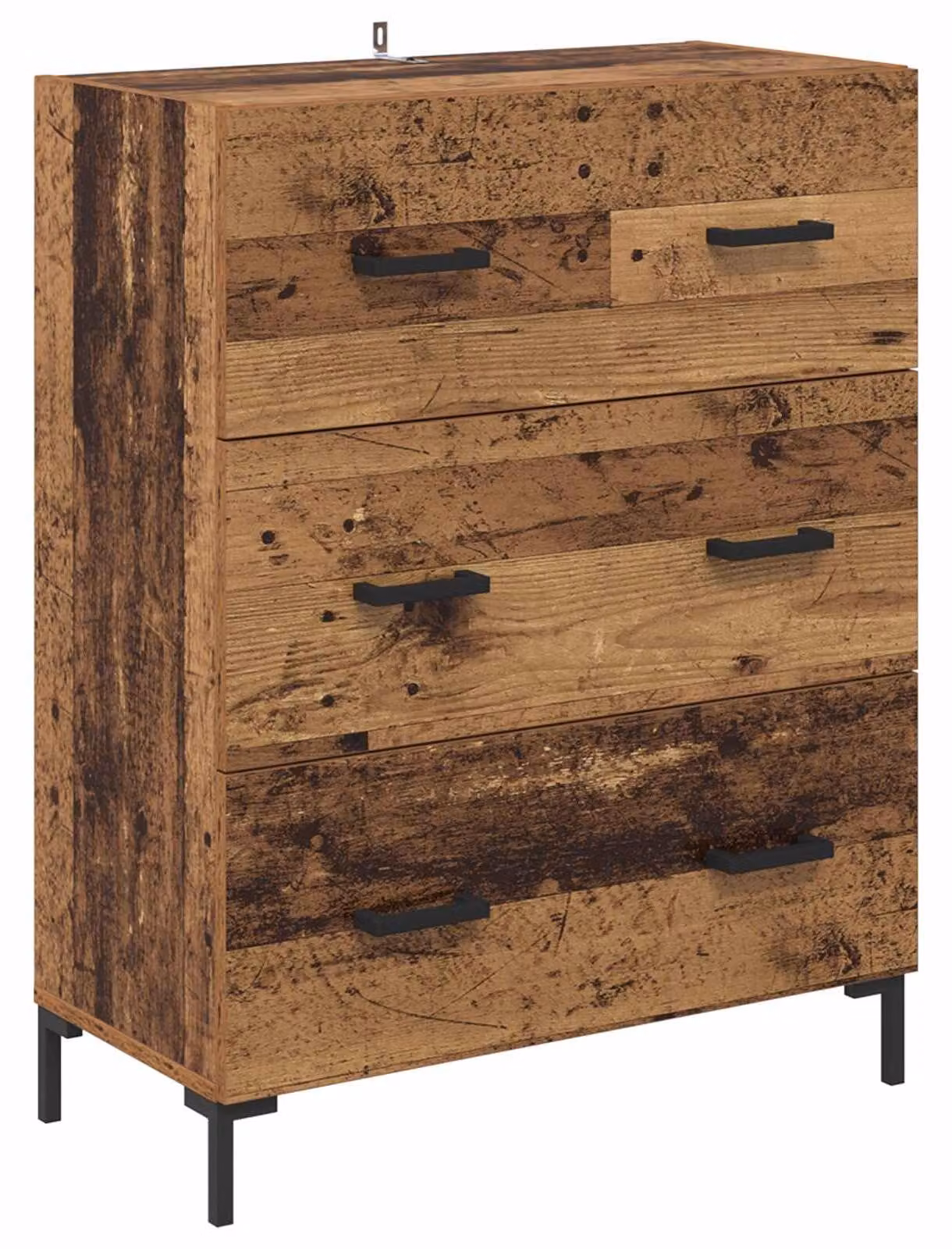 Credenza con cassetto Legno vecchio 69,5 x 34 x 90 cm