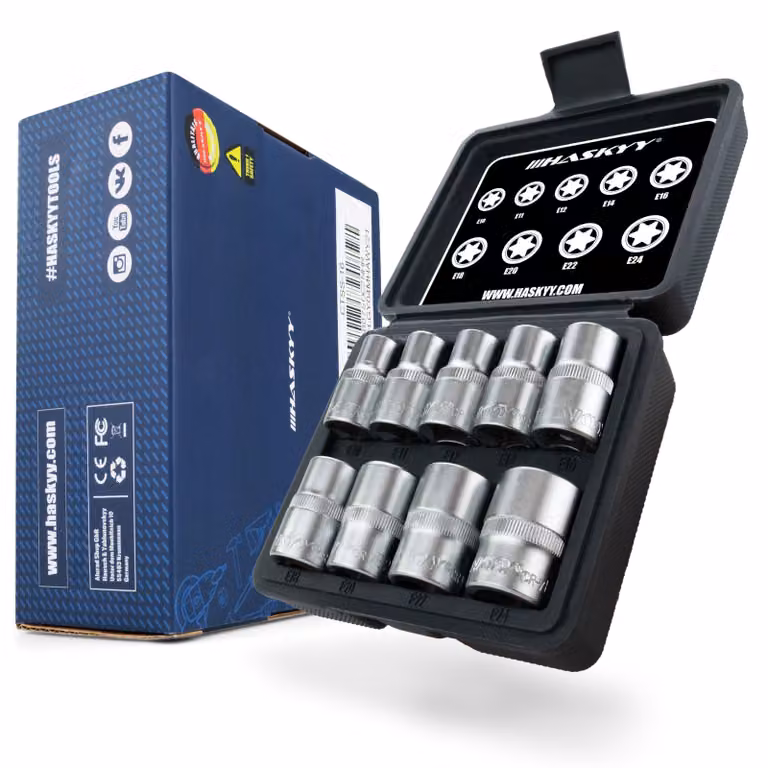 Set di chiavi a cacciavite Torx a Esagono - Profilo E da E10 a E24