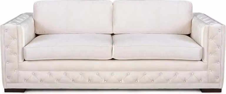 Weiß Chesterfield Modern Design Couchen Textil Sofa Kreative Möbel 3 Sitzer