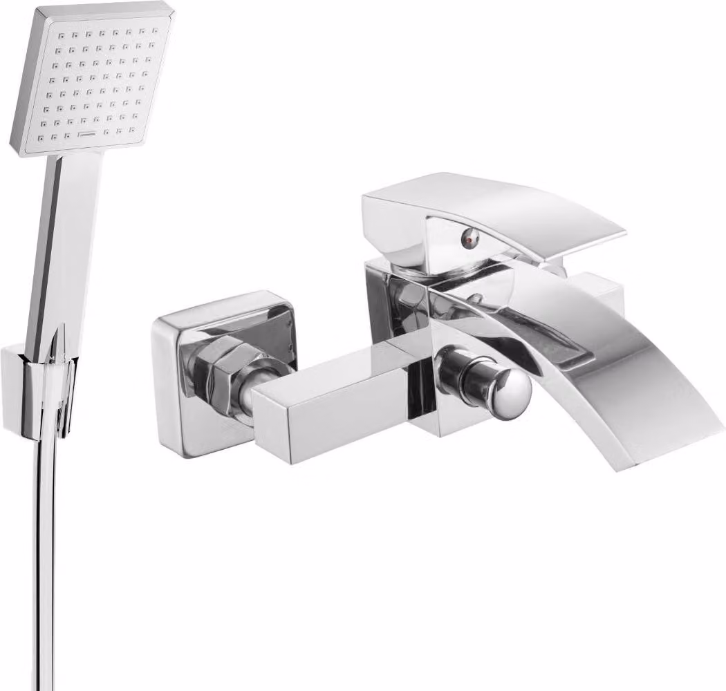 Mexen Libra R45 rubinetto da bagno con set doccia, cromo - 74513R45-00