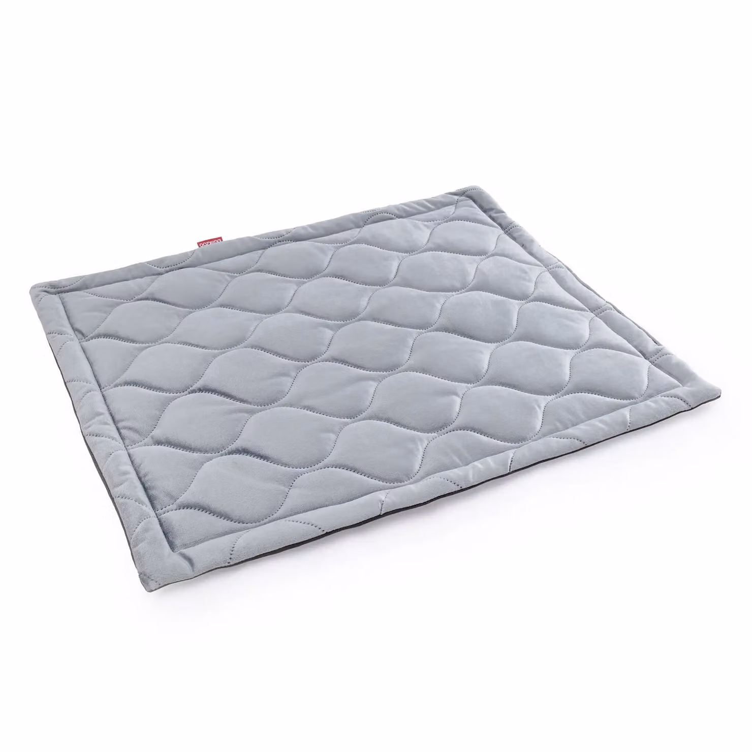 BOUTIQUE ZOO Morbido tappetino per cani in finto velluto - Comodo lettino antiscivolo per cani, cuccia per cani, tappetino per animali domestici, Grigio velluto, XL: 95 x 115 cm