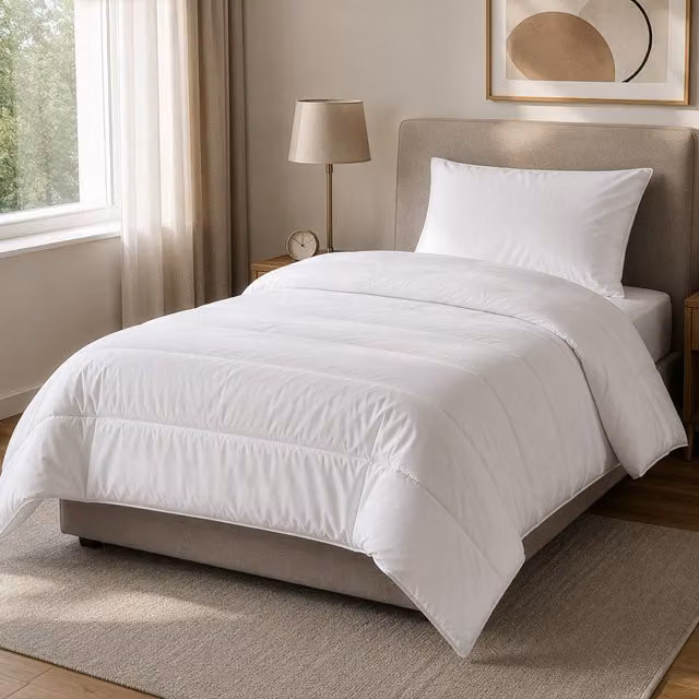 Piumino estivo in microfibra KASANOVA bianco L/P/H: 200 x 200 cm