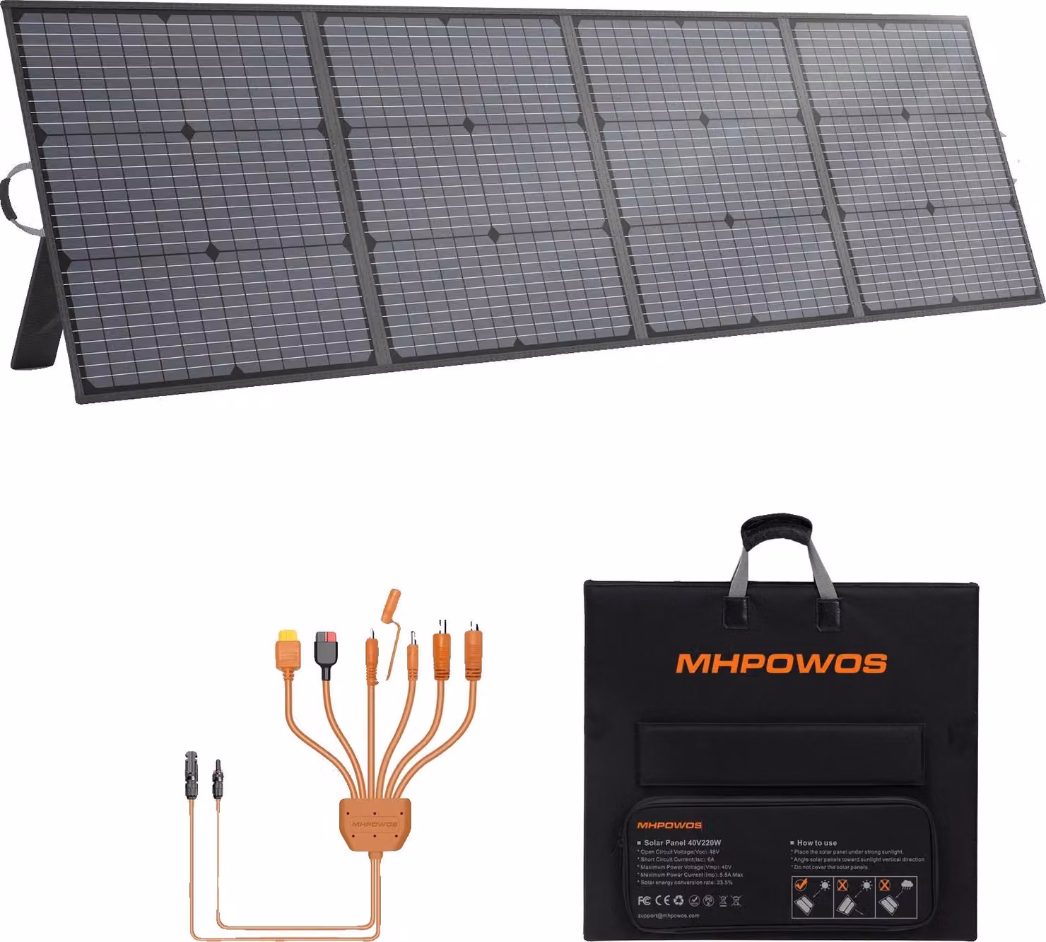 Pannello solare portatile ad alta efficienza da 220W