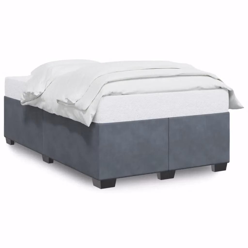 Giroletto senza materasso vidaXL in velluto grigio con doghe in legno L/P: 120 x 190 cm – 2