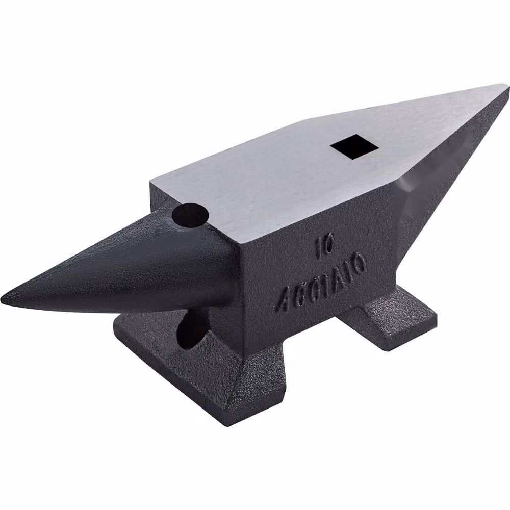 incudine da 10 kg per la forgiatura - Utensile in acciaio 55HRC - Dimensioni: 35,3 x 11,3 x 16 cm - Superficie di lavoro: 355 x 110 mm - Perfetto per la forgia dei metalli