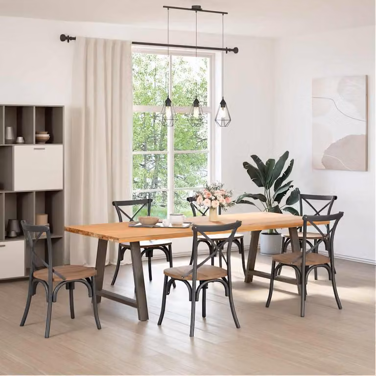 vidaXL Gambe per tavolo da pranzo a forma di A 2 pz 90x(72-73) cm