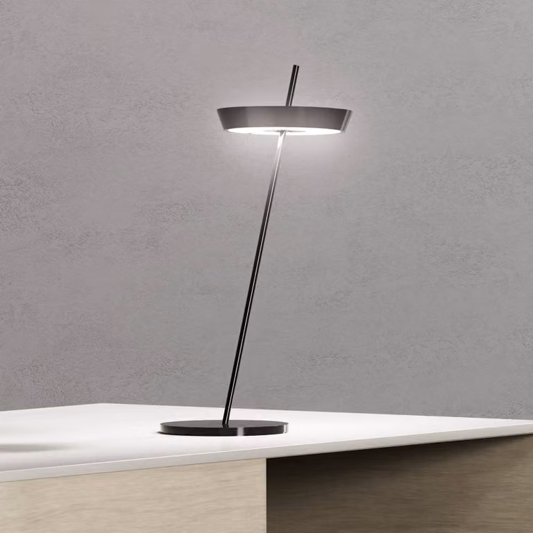 Sigor Lampada da tavolo a LED Mahina, dimmerabile, Nero, Soggiorno / Sala da pranzo, Alluminio, Moderno, Lampada da tavolo LED