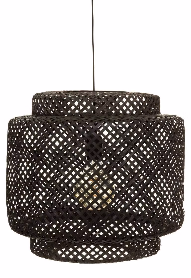 Lampada a sospensione LIBY con paralume in bambù, Ø 40 cm