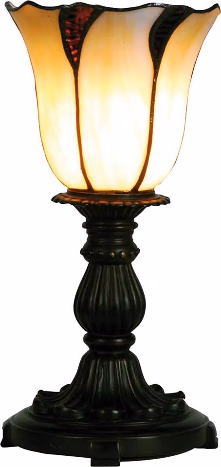 Lampada da tavolo Tiffany Clayre & Eef Ø 16x32 cm Vetro beige marrone