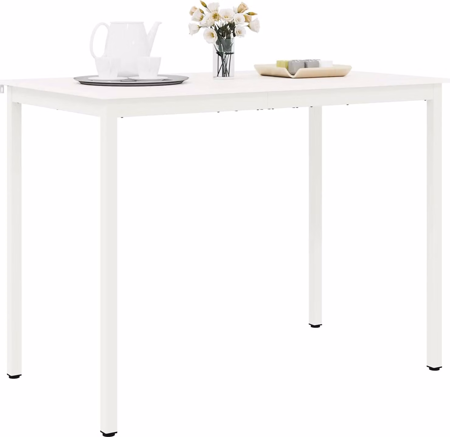 Tavolo da bar SYFAX™ bianco 110 x 55 x 105 cm in legno di pino massiccio