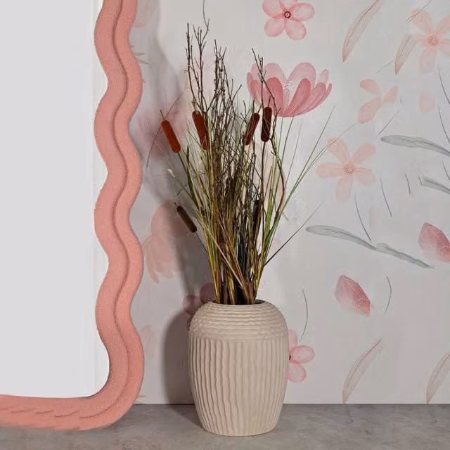 Famo, Vaso Texture Irregolare, Bianco Crema