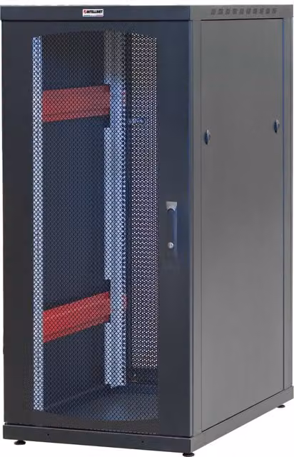 Armadio Server Rack 19'' 600x1000 20 Unita' Nero Grigliato serie IdealNET