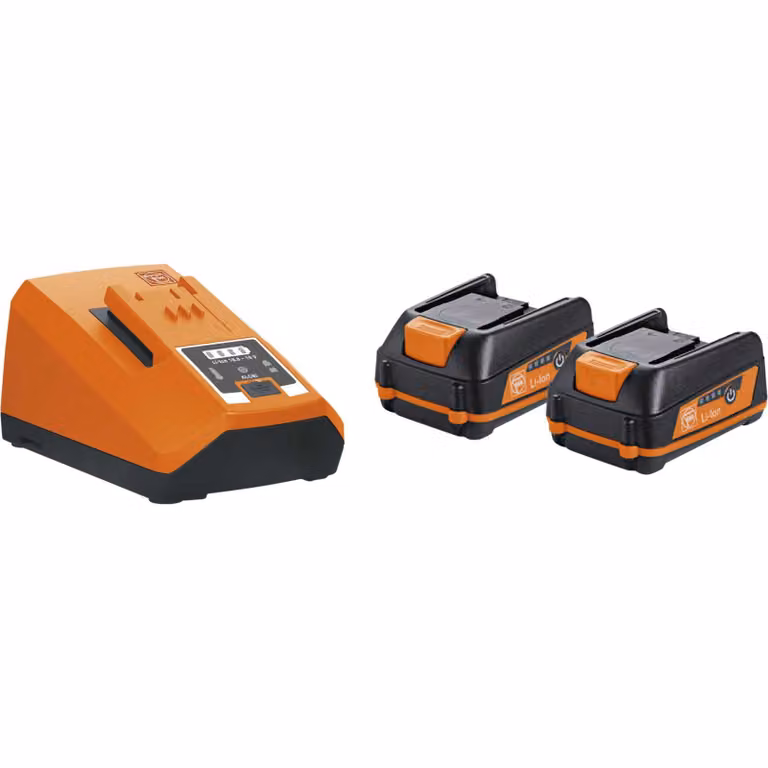 Fein Akku-Starter-Set mit 2 Akkus 3 Ah, 1 Ladegerät, 12 V, für Elektrowerkzeuge