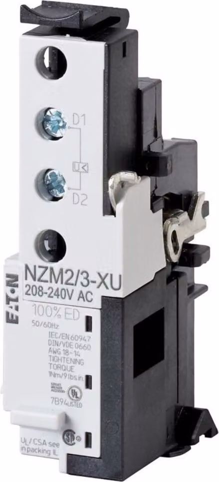 Sganciatore di sottotensione EATON NZM2/3-XU24DC 24VDC 259509