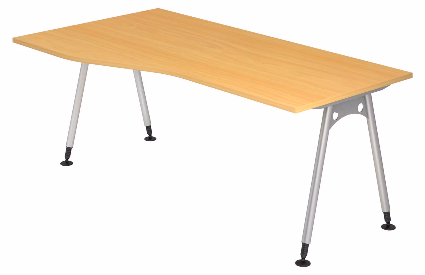 Scrivania bümö Serie A - Decorazione: faggio, dimensioni: 180 x 100 cm