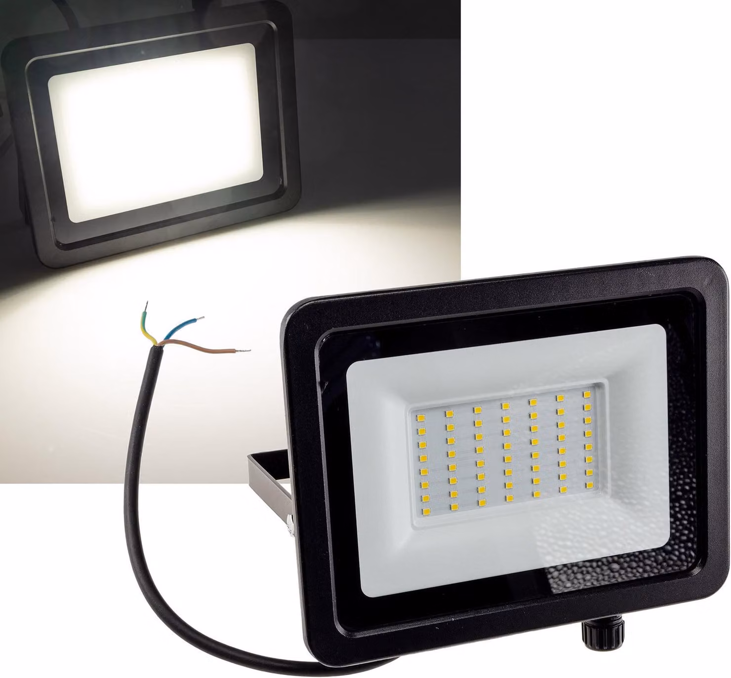 Proiettore LED "CTF-OB 50" IP65, 47W, 4739lm, 4000K bianco neutro