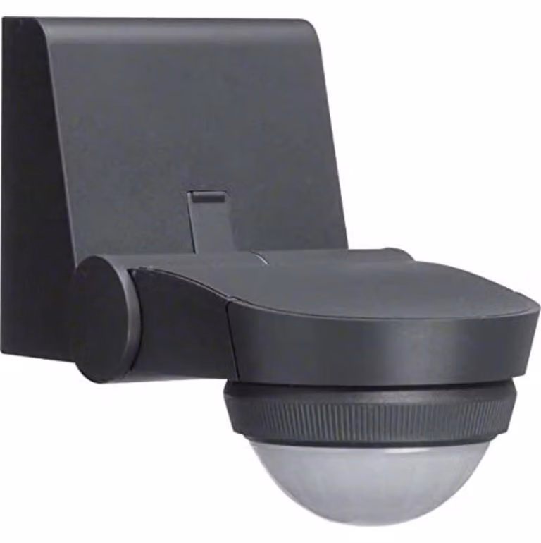 Rilevatore di movimento per esterni 360° IP55, montaggio a parete, antracite