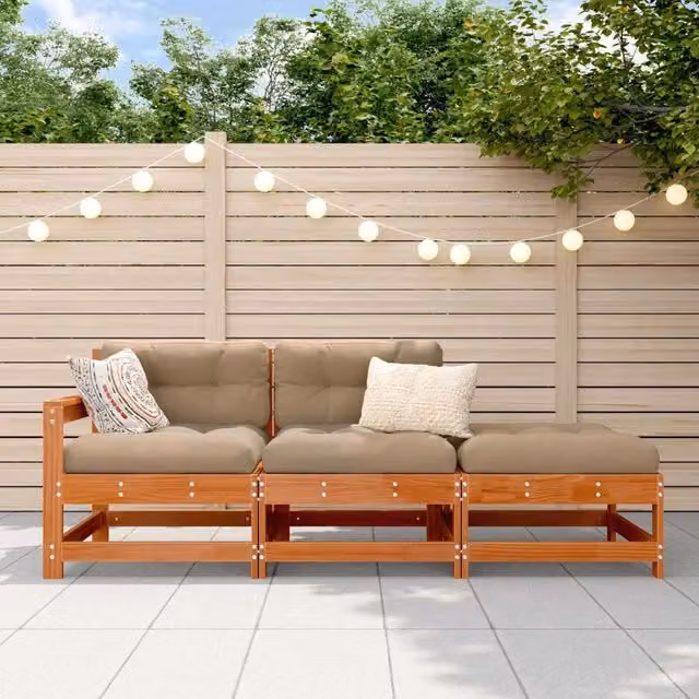Unità Divano Sezionale Marrone Cerato 190 x 62 x 70,5cm 865486