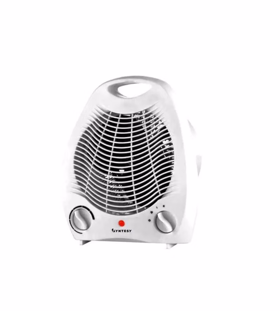 Syntesy Stufa Termoventilatore Verticale Bianco 2000W - 23x13x24 cm