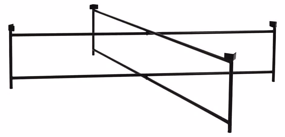 Tavolino da divano Pomax Palace, nero, dimensioni: 118 cm di lunghezza x 80 cm di larghezza x 35 cm di altezza