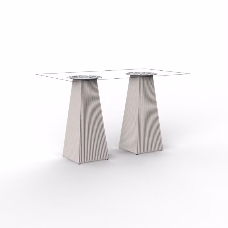 Base tavolo doppia Gatsby Vondom per piano rettangolare 119x69 cm