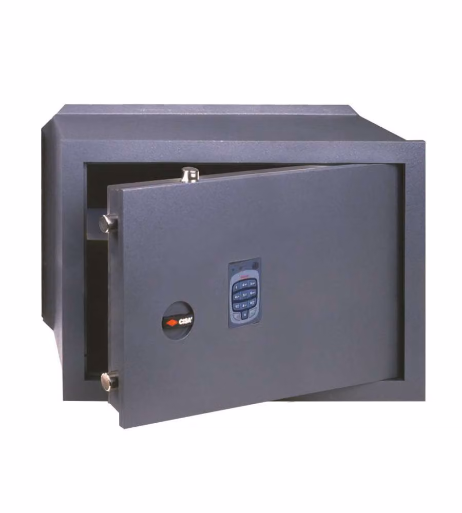 Cassaforte a muro elettronica Cisa DGT Vision in acciaio colore nero L/P/H: 49 x 25 x 36 cm – 3