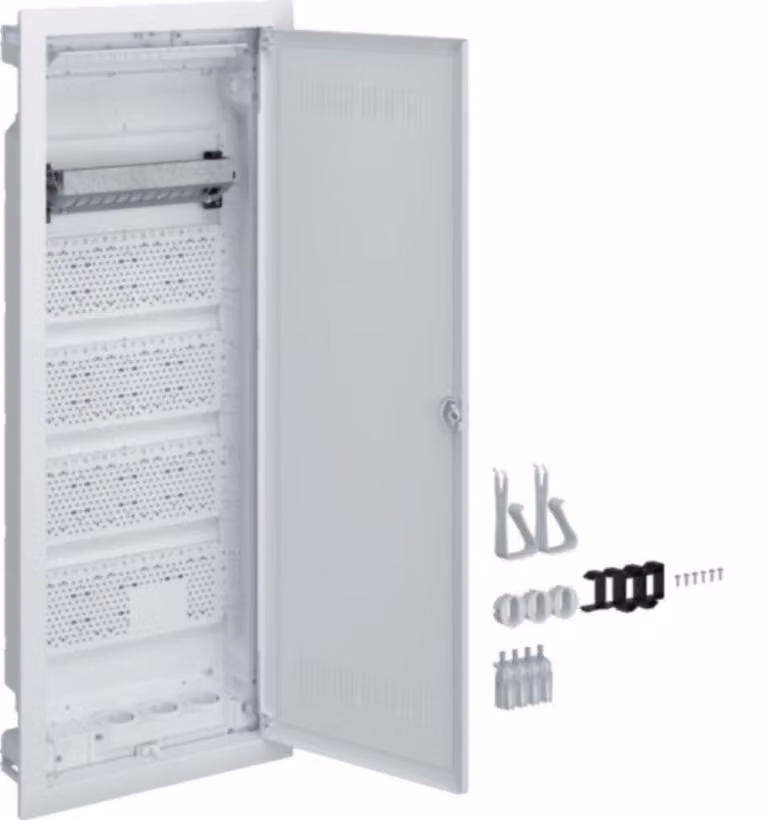 Distributore a parete Hager volta 5 file per multimedia VH60WWH