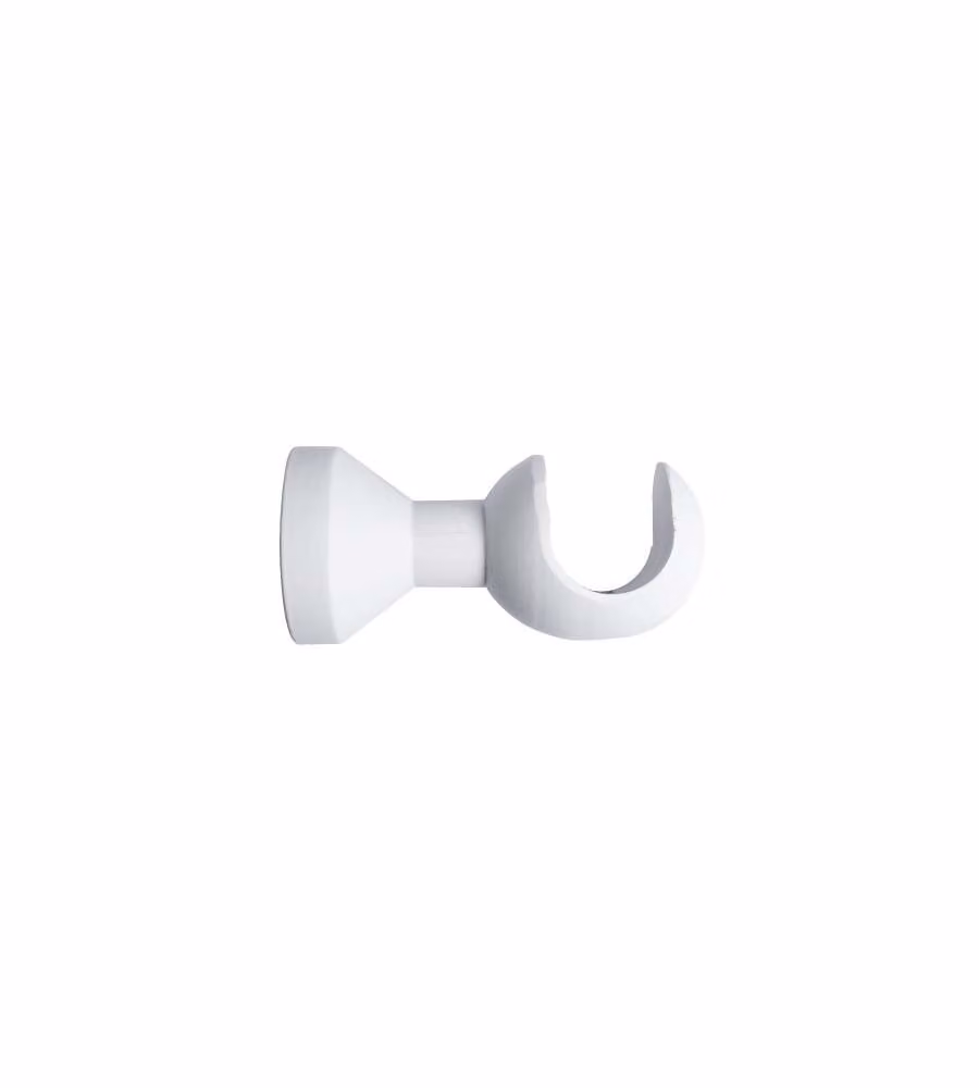 Cintacor Supporto Parete Bastone Tenda - Bianco - 28 cm