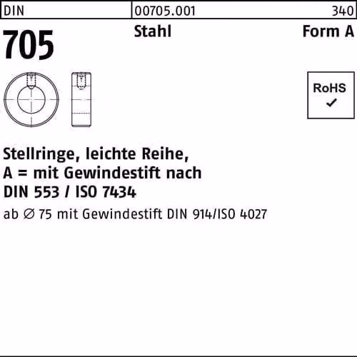 Anelli di regolazione Reyher 705a 34mm (5 pezzi)