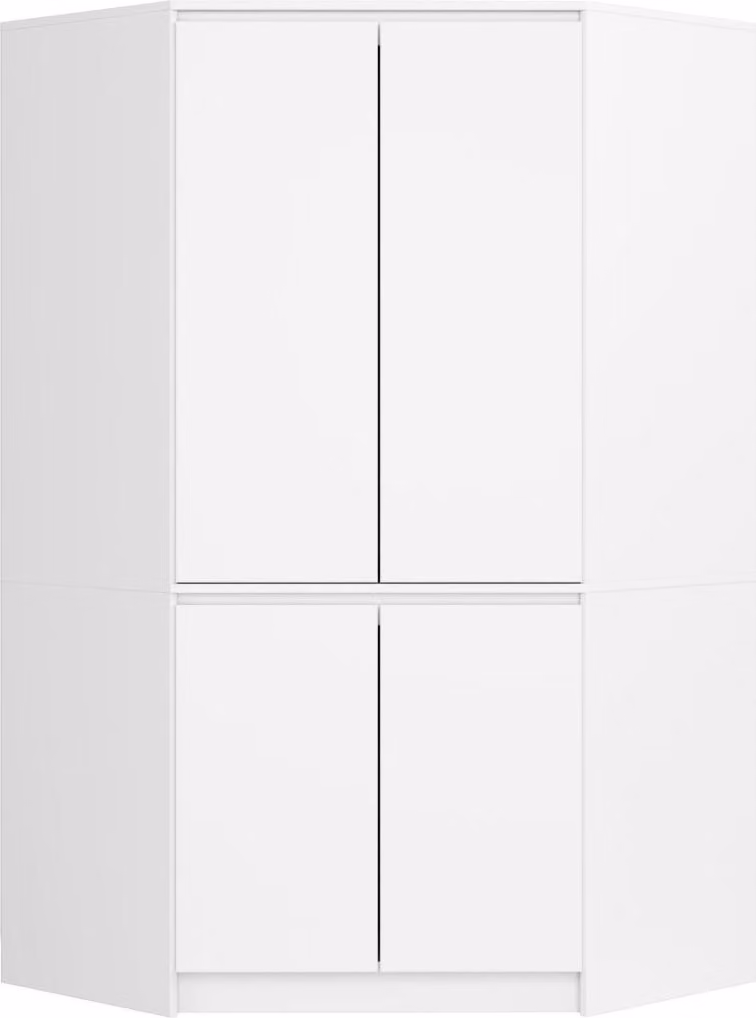 Armadio angolare 100 cm LOTA - bianco