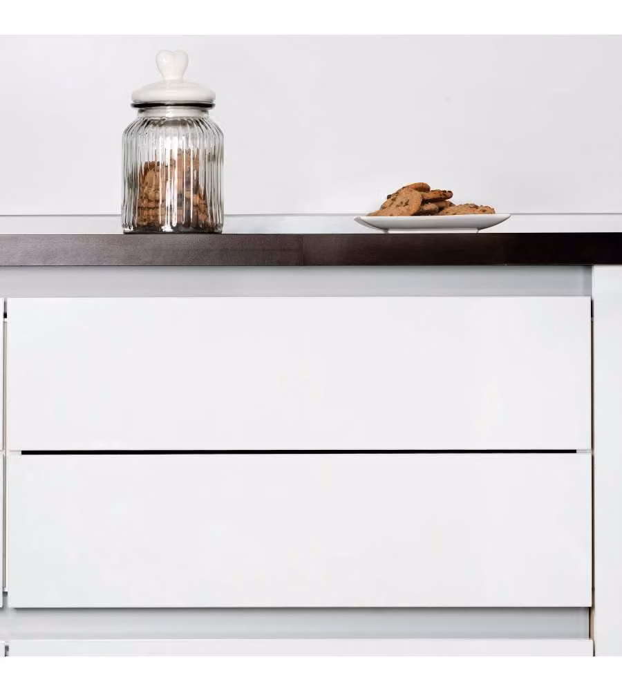 Kit Profilo Gola Emuca per Mobili Cucina in Alluminio Nero Opaco