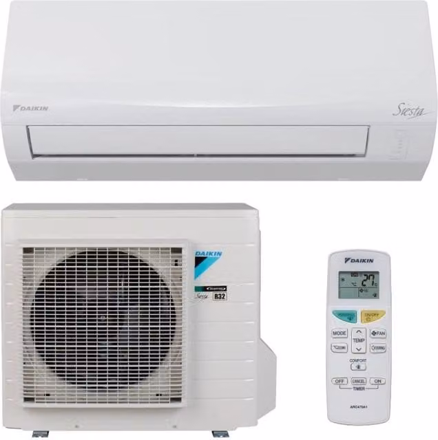 DAIKIN ATXF35E+ARXF35E KIT CLIMATIZZATORE MONOSPLIT 12000 BTU CON POMPA DI CALORE GAS R-32 INVERTER CLASSE A++/A+