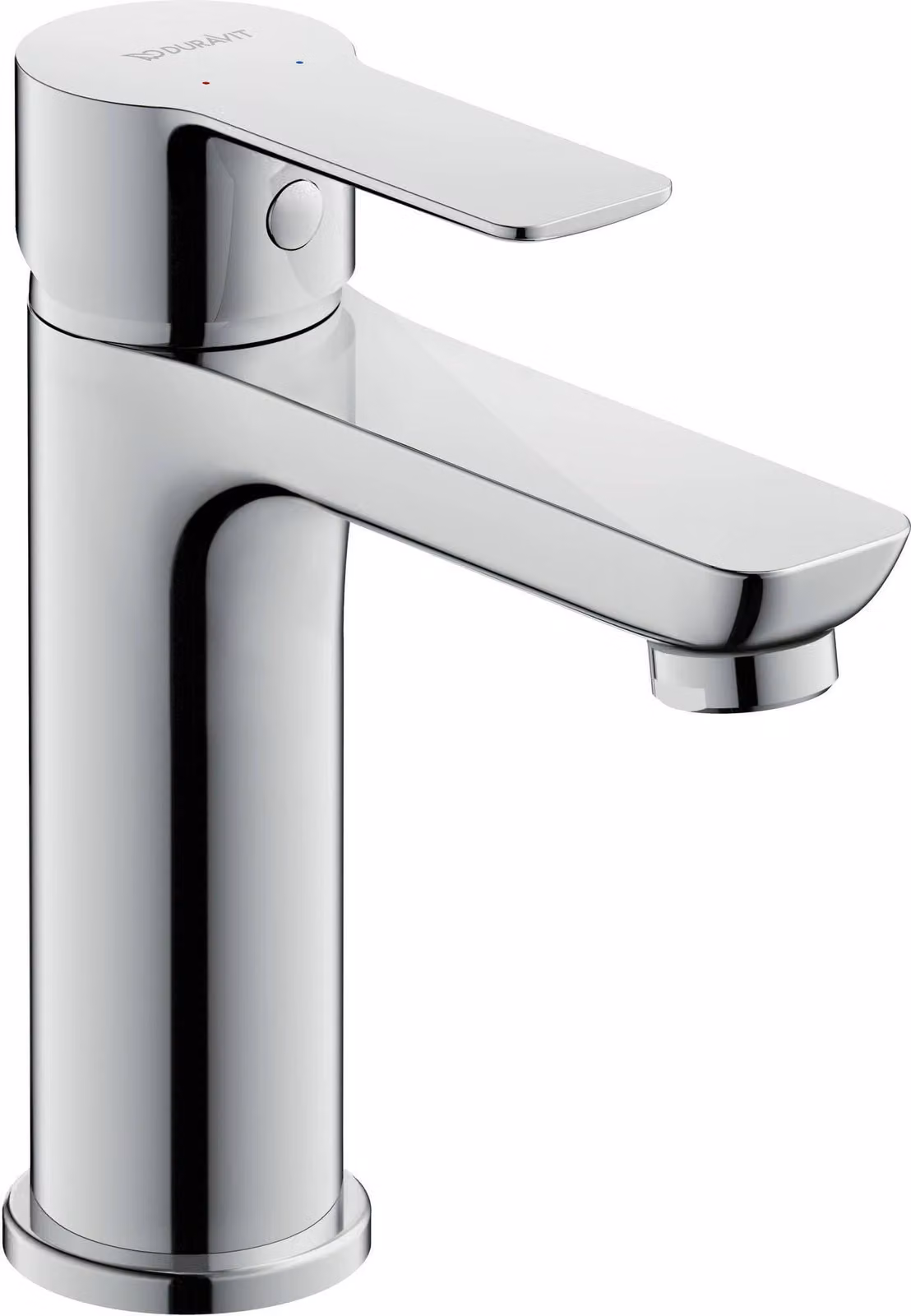 Miscelatore per lavabo, modello M, altezza del beccuccio 109 mm, monoblocco, finitura cromata