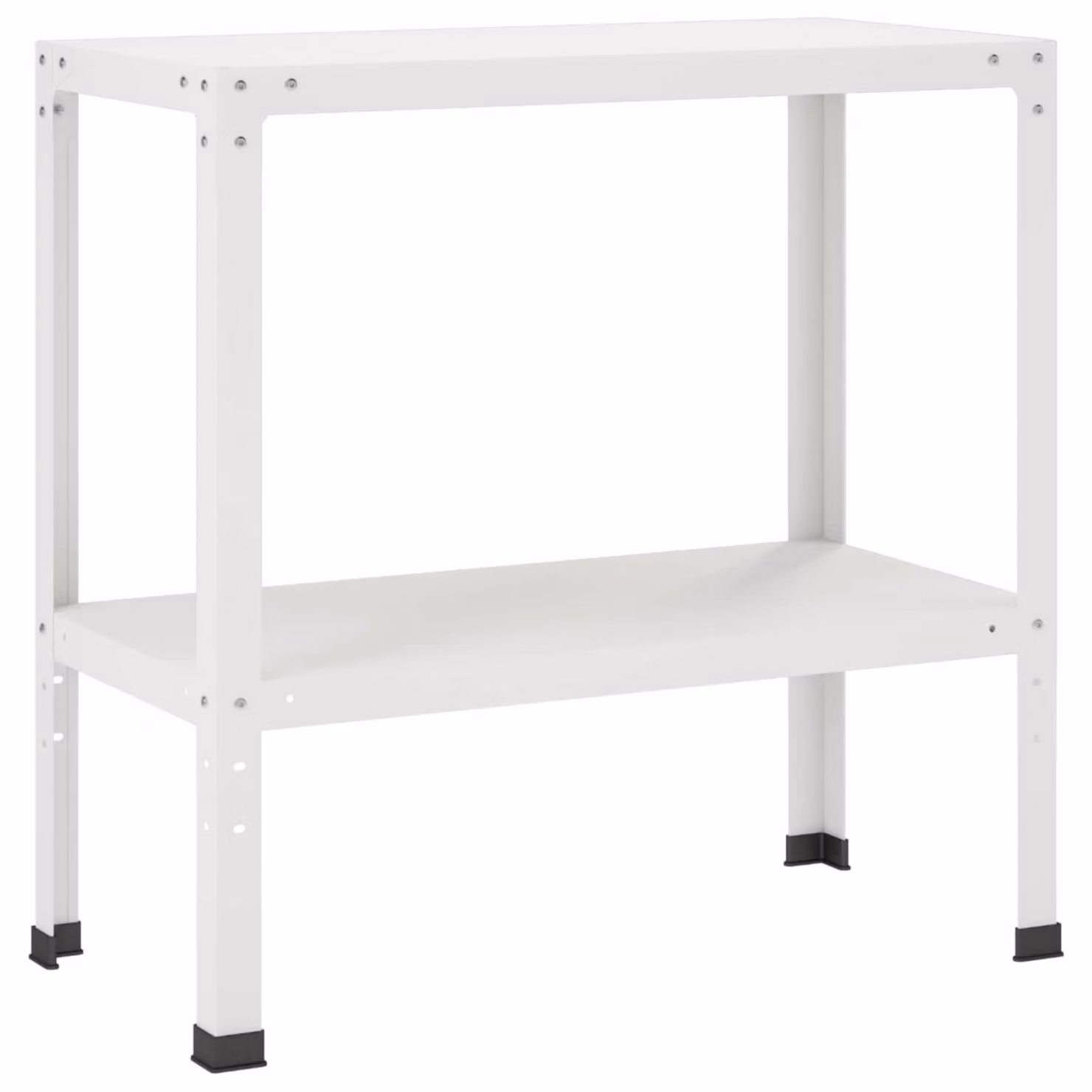 Tavolino da coltivazione, dimensioni 80 x 40 x 80 cm, acciaio verniciato a polvere, colore bianco