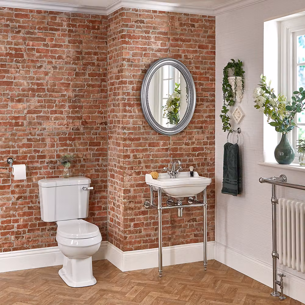 Set Bagno: Wc Monoblocco + Lavabo Con Consolle – Richmond