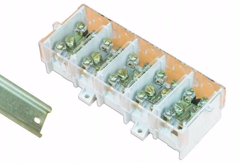 Morsettiera LZ 5x35/16 con copertura TH35 E.4102