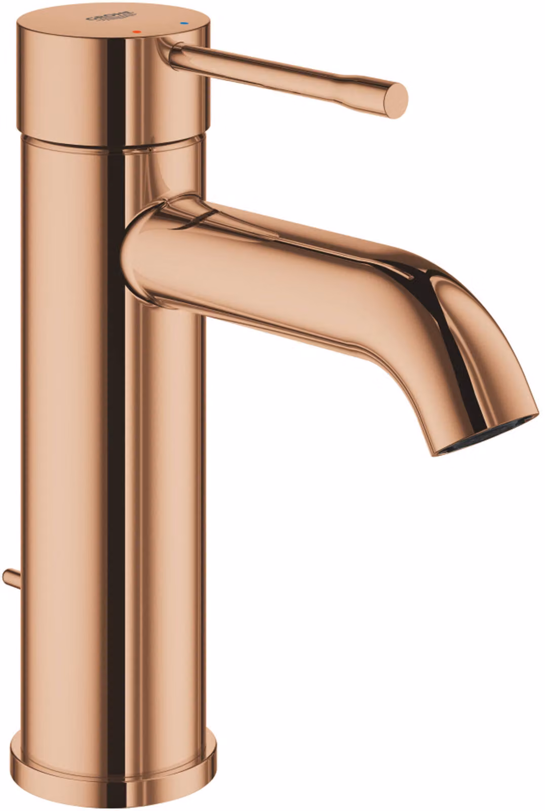 Grohe Essence Mitigeur monocommandé pour lavabo, S-Size, saillie 116mm, avec vidage à tirette, 24171DA1, 24171DA1