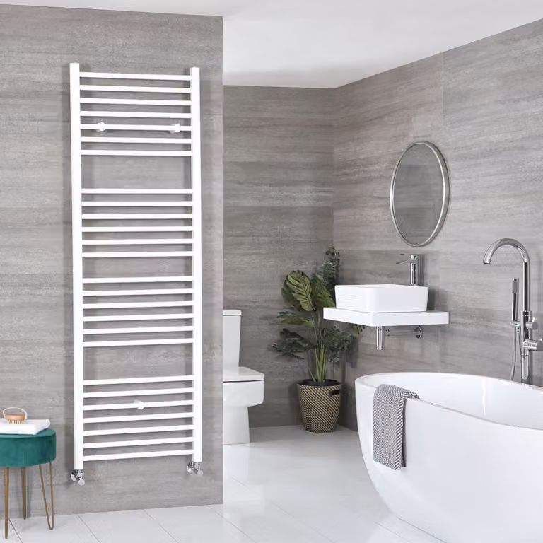 Scaldasalviette di Design Bianco - Termoarredo Bagno Piatto - 1800 x 600mm - 820W - Ive