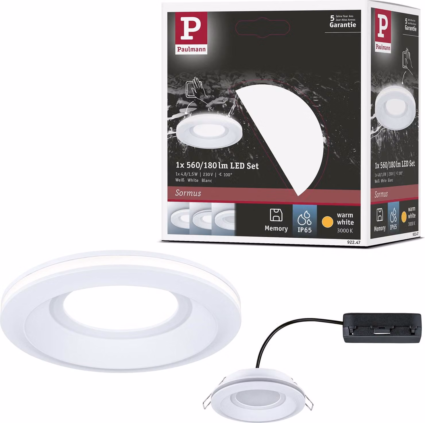 Paulmann Apparecchio da incasso a LED Sormus Apparecchio singolo