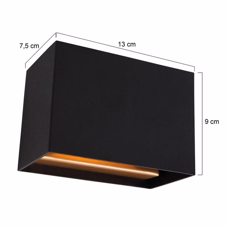 Steinhauer Applique da parete a LED Muro, dimmerabile, Nero, Soggiorno / Sala da pranzo, Metallo, Moderno, Applique a LED