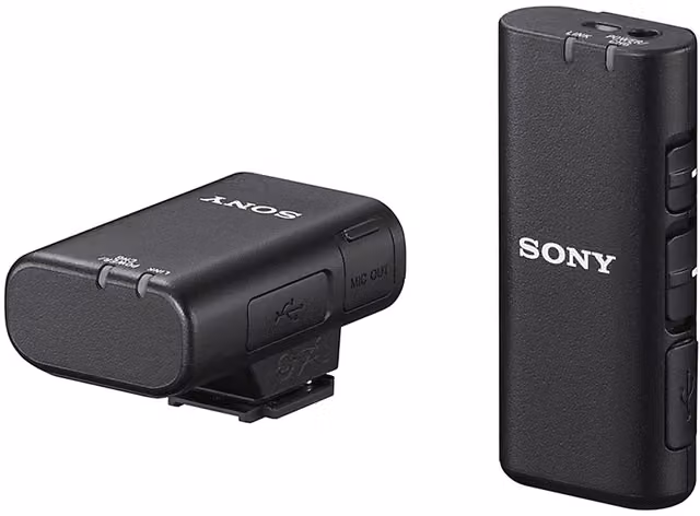 Microfono Wireless Sony ECM-W2BT con tecnologia Bluetooth e jack da 3,5 mm, Nero