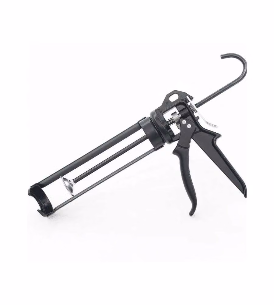 Pistola a Cartuccia in Metallo Grigia per Adesivi e Silicone