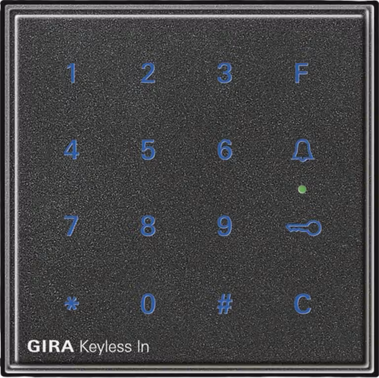 Gira Keyless In tastiera codici, TX44, incasso IP44, antracite, 1 pz.