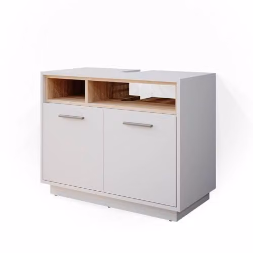Vicco Mobile sottolavabo per bagno Beatrice, Bianco, 80 x 64 cm