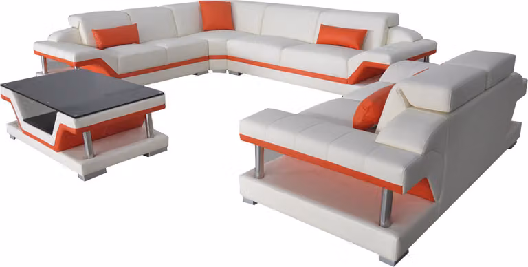 Leder Eck Sofa Garnitur Sofas Couchen Polster Wohnlandschaft Luxus Ecke Couch
