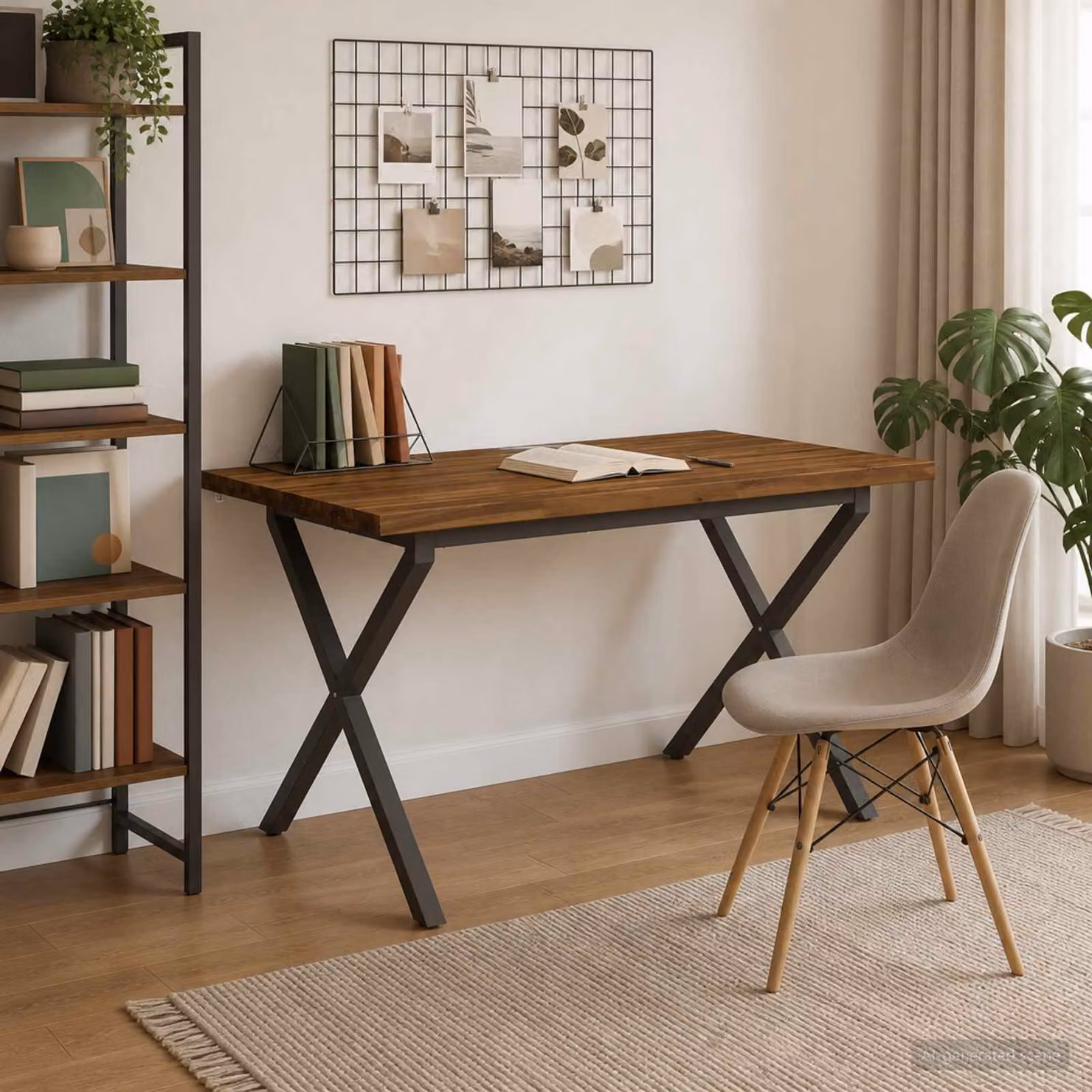 vidaXL 120 x 80 x 75 cm Legno di Acacia Massello Naturale e Caffè
