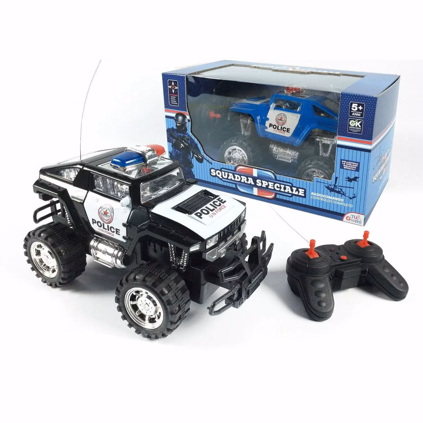 Fuoristrada della Polizia Radiocomandato Squadra Speciale TU GIOCHI, Colore Nero – 3
