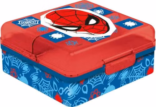 Sandwich Box con multi scomparto per bambini in plastica Spiderman