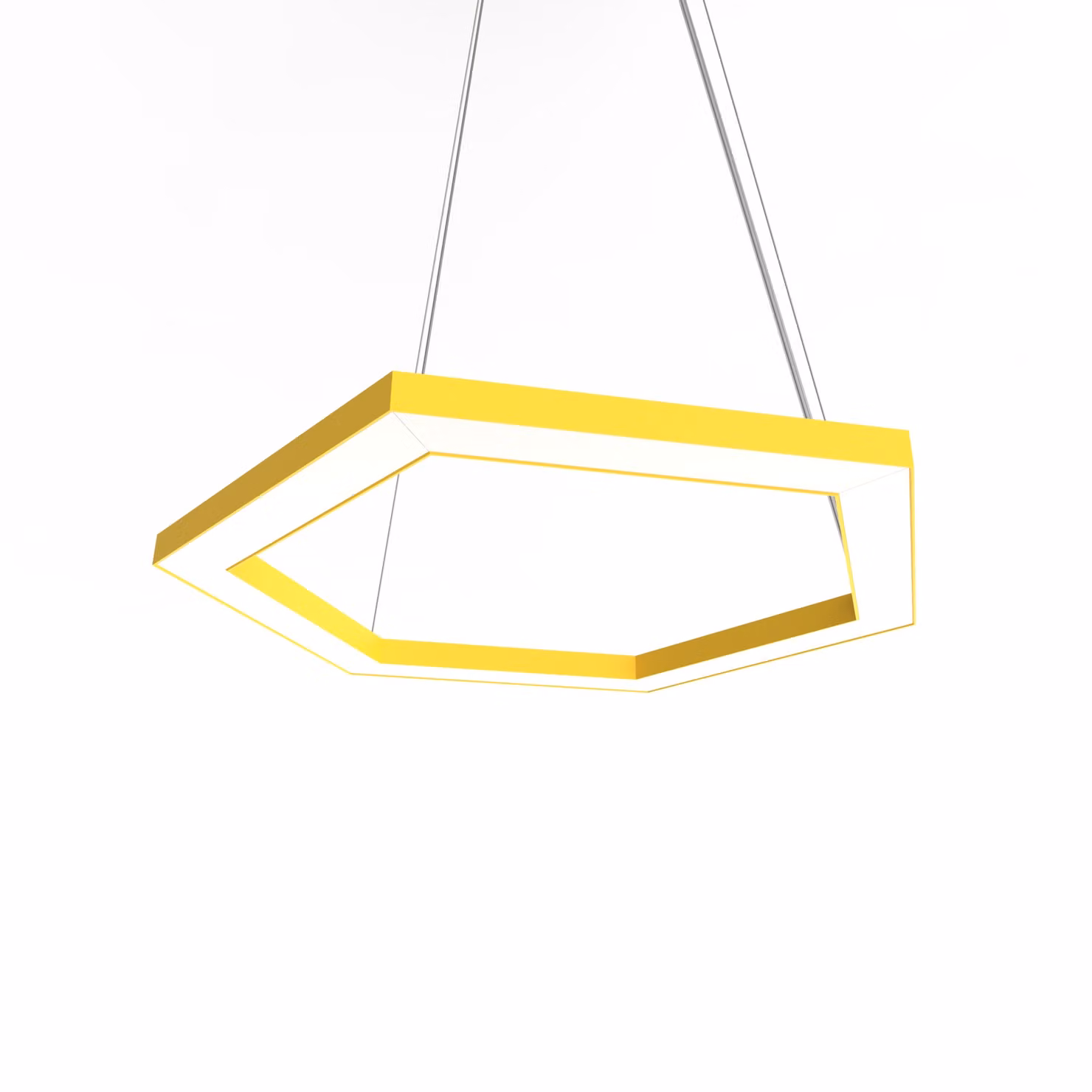 Lampada A Sospensione Esagono D40 Monocolore Opaca
